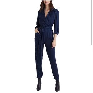 NWT Bella Dahl Wrap Front Jumpsuit - Navy Blue